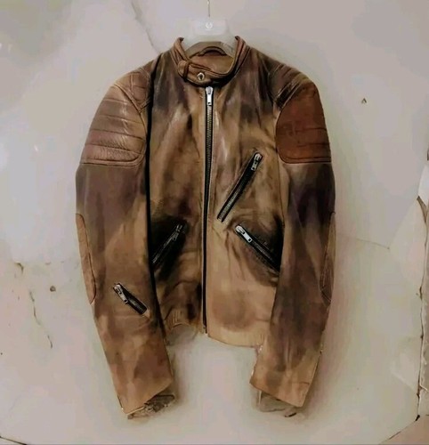 ACNE STUDIOS Acne (Studios) Oliver taglia 46 S giacca di pelle marrone rara da collezione