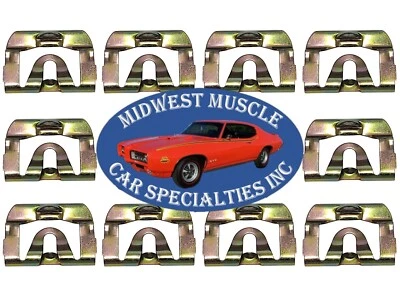 69-90 GM Front Windshield Rear Window Reveal Moulding Molding Trim Clips 10pc UU - Image 1 of 4
