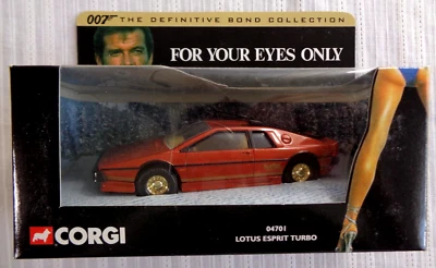 CORGI LOTUS ESPRIT TURBO DEFINITIVE BOND COLLECTION 007 FOR YOUR EYES ONLY 04701 - Image 1 of 3