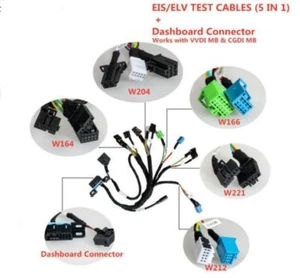 2020 BENZ EIS/ESL Cable+7G+ISM +Dashboard Connector MOE001 Full Set Benz Cable - Picture 1 of 4