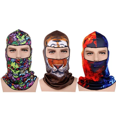Máscara facial completa de pasamontañas gótico protección solar UV capucha bandana para ciclismo correr Foto 1 de 4