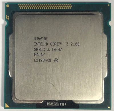 Intel Core i3-2100 3.10GHz Dual-Core CPU Processor SR05C LGA1155 Socket - Image 1 of 2