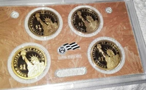 2-2007 & 2009 Presidential $1 Proof Coin Sets with COA & Boxes Perfect Coins - Picture 1 of 6