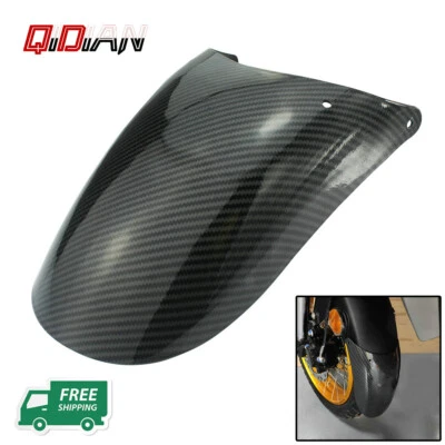 Motorcycle Tires Universal Carbon Look Rear Mudguard Splash Guard Extension Pad - Image 1 of 4