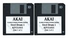 Akai S1000 / S5000 Set Of Two Floppy Disks Steel Drum 1 Kzv31035