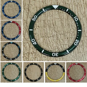 Watch Bezel Rounded Curved Plastic Aluminum Bezel Insert Ring Outer Diameter39mm - Picture 1 of 28