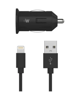 Just Wireless 12W USB-A Car Charger 4ft For iPhone NEW! SEALED! FREE SHIPPING! - Picture 1 of 2