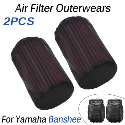 Air Filter Outerwear For Yamaha Banshee 350 Stock Size Carb Pods 2PCS - Image 1 of 4