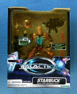 STARBUCK WITH SOUND BATTLESTAR GALACTICA 6 INCH ACTION FIGURE TRENDMASTERS 1996 - Picture 1 of 2