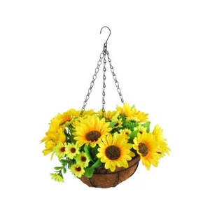 Artificial Hanging Flowers in Basket for Patio Lawn Garden Decor, for the6833 - Picture 1 of 3