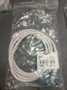 C2G #00918 5FT shielded White Patch Cord - Picture 1 of 3