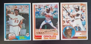 1981 Topps #491, 1982 Topps #390 & 1983 Topps #530 Eddie Murray Lot - Picture 1 of 5