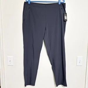 Slazenger Tech Golf Pants Pull On Womens 14 Gray Logo Hydro-Dri Performance NWT - Picture 1 of 6