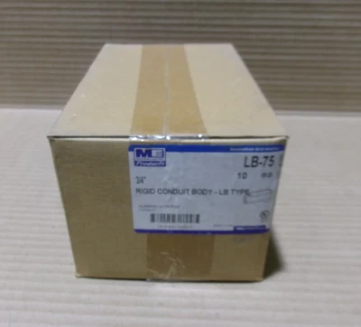 New Box of 10 Madison LB-75 3/4" Type LB Rigid Conduit Body AK - Image 1 of 4