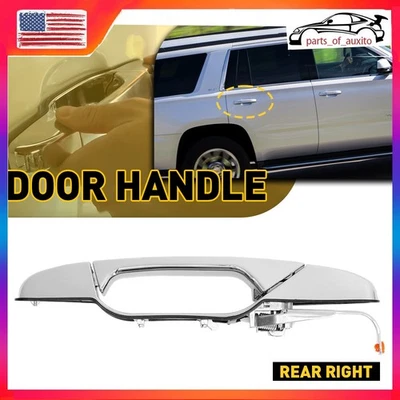 Manija de puerta exterior para Chevrolet Silverado 1500 Tahoe 2007-2013 trasera derecha imprimada Foto 1 de 4
