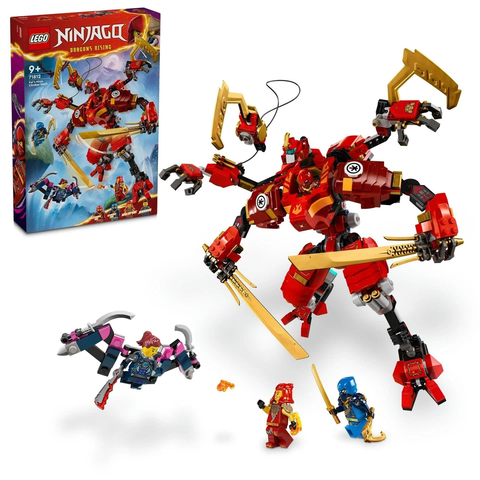 LEGO NINJAGO Kais Ninja Climber Mech (71812) Post *Damaged Box*