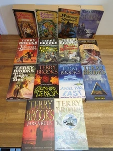 Vintage Terry Brooks Shannara series of fantasy books x 14 - 1983 - 2004 VGC - Imagen 1 de 9