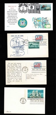 5008 - UX52 - UX76 - US Coast Guard FDC quartet -w/ Towle Silversmith ad cachet - Image 1 of 2