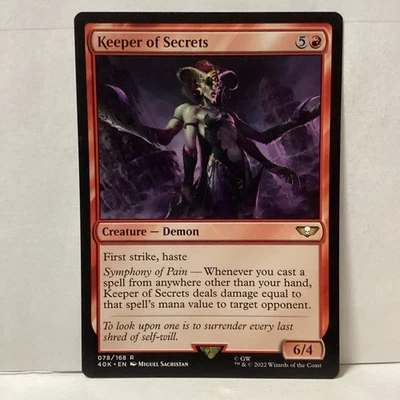 MTG Keeper of Secrets Magic: The Gathering Warhammer 40K Rare #078 - Image 1 of 2