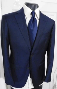 SUITSUPPLY NAPOLI SUPER 110'S GR 36R MARINE 2 KNÖPFE WOLLE SPORTMANTEL - Bild 1 von 4
