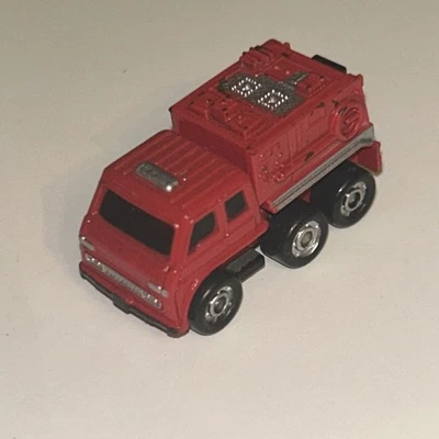 1989 Funrise Micro Mini Fire Department Truck Red Vehicle - Image 1 of 4