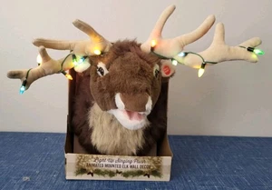 Light-Up Singing/Animated Plush Christmas Elk • Brand New In Box • Exc Cond! - Picture 1 of 7