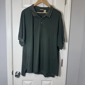 LL Bean Herren XXL 2x Kragen Kurzarm Poloshirt Regular Einfarbig Grün - Bild 1 von 3