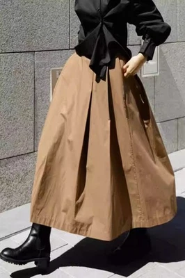 Falda informal de cintura alta estilo callejero japonés para mujeres falda de estudiante Foto 1 de 4