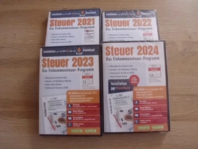Aldi Steuer Steuerprogramm 2021  2022 2023 2024 CD Software/ Steuererklärung neu - Bild 1 von 3