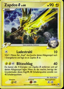 " Zapdos Lv. 60 "  Platin Arceus  12/99 - Bild 1 von 1
