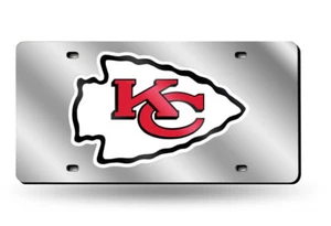 Kansas City Chiefs Custom Mirror License Plate - Auto Tag - Vanity Plate   - Picture 1 of 4
