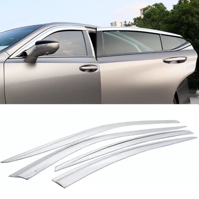 Juego de 4 piezas deflector de lluvia para visera de ventana para Lexus ES350 300h 19-25 cromado Foto 1 de 4