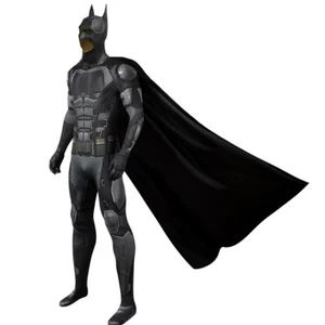The Justice League Batman Cosplay Bodysuit Costume Bruce Wayne Jumpsuit Men Cape - Picture 1 of 24