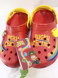 Crocs Lucky Charms Classic Red Yellow Mens Size 5 / Women’s Size 7 - Picture 1 of 12