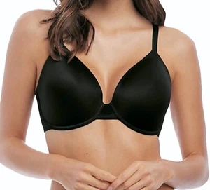 Wacoal Net Effects Bra Black Size 34C Underwired Contour T-Shirt 853340 New - Picture 1 of 12