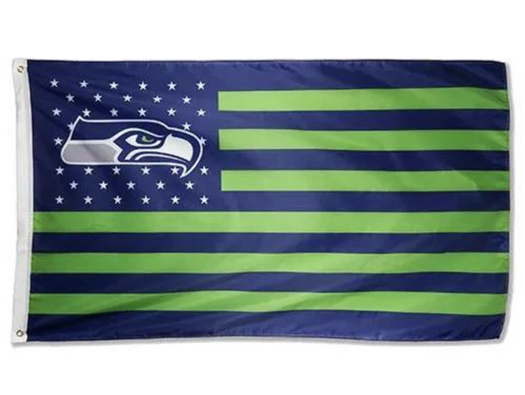 Bandera americana Seattle Seahawks 3x5 pies nueva Foto 1 de 1