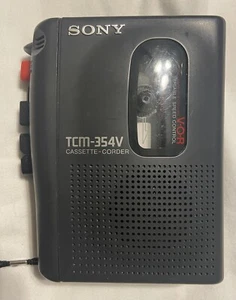 Grabadora Sony Walkman TCM-354V Reproductor de Cinta Estéreo ANTES Control de Velocidad Probado Funciona - Imagen 1 de 4