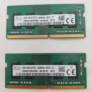 SK Hynix 2x4GB 1Rx16 PC4 3200AA HMA851S6DJR6N-XN NO AC DDR4 SDRAM Dell Laptop - Picture 1 of 2