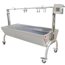 Beeketal Edelstahl Spanferkelgrill Lammgrill BBQ Grill Grillwagen Barbecue 