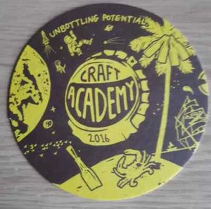 BEER MAT PRODUCED FOR THE CRAFT ACADEMY - Picture 1 of 2