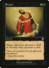 Stupor Time Spiral - Timeshifted PLD Black Special MAGIC MTG CARD ABUGames