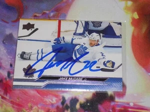 Jake McCabe Signed Upper Deck Hockey Card Toronto Maple Leafs - Picture 1 of 1