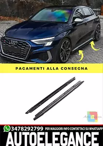 Faldones Laterales Adecuados Para AUDI S3 / A3 S-Line 8Y 2020-2024 - Imagen 1 de 8