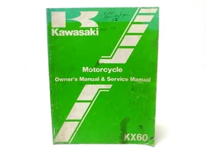85 Kawasaki KX60 KX 60 1985 propietario de motocicletas y libro de reparación manual de tienda - Imagen 1 de 10