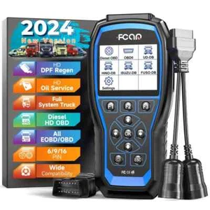 Fcar F506 Pro Heavy Duty Truck Diagnostic Tool DPF Oil Reset Car OBD2 Scanner - Picture 1 of 11