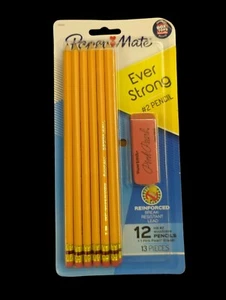 Paper Mate #2 Bleistifte mit 1 rosa Perlenradierer - Bild 1 von 1