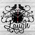 Vinyl Clock Live Love Laugh Vinyl Record Wall Clock Home Art Decor Handmade 2368