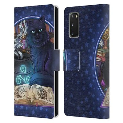 OFFICIAL BRIGID ASHWOOD CATS LEATHER BOOK WALLET CASE COVER FOR SAMSUNG PHONES 2 - Image 1 of 4