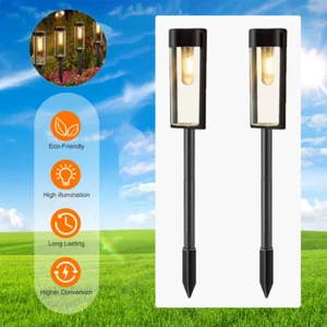 Lámpara solar jardín exterior 2x LED lámpara solar lámpara de jardín luces solares DHL - Imagen 1 de 12