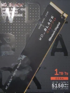 Unidad de estado sólido WD Black SN770 WDS100T3X0E 1 TB - M.2 2280 interna - PCI - Imagen 1 de 1
